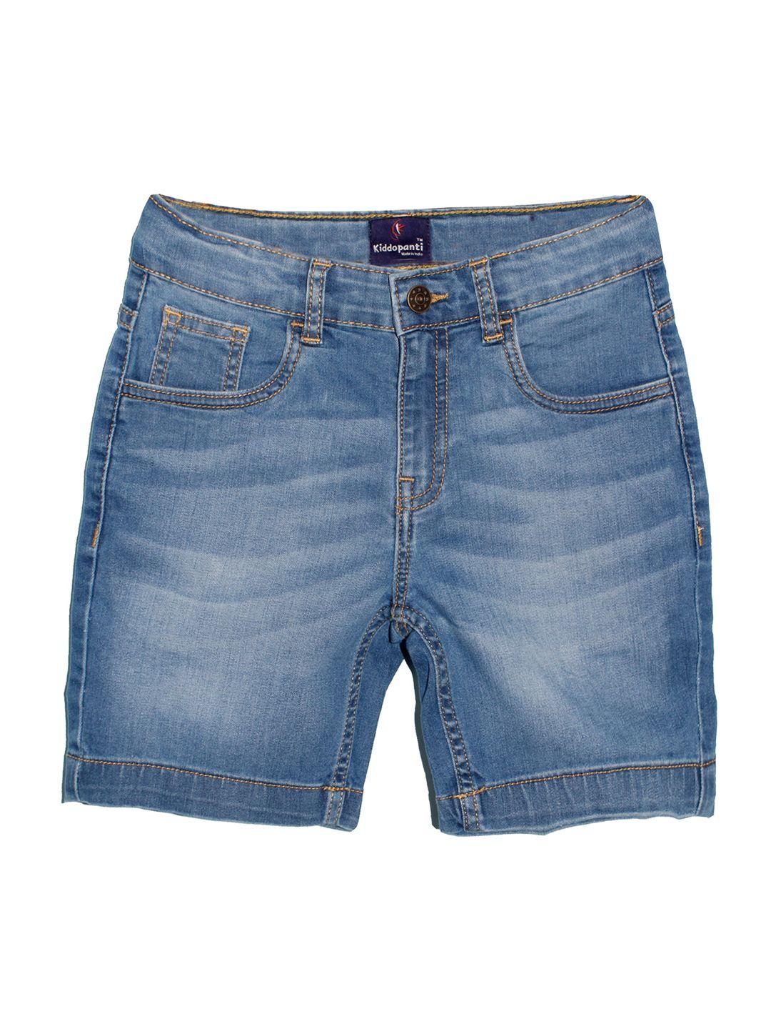KiddoPanti Boys Washed Denim Shorts