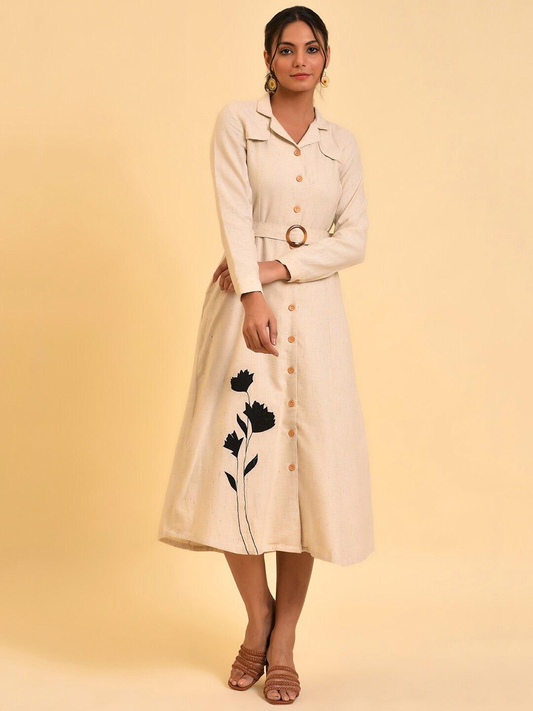 w-white-floral-embroidered-cotton-shirt-midi-dress-with-belt