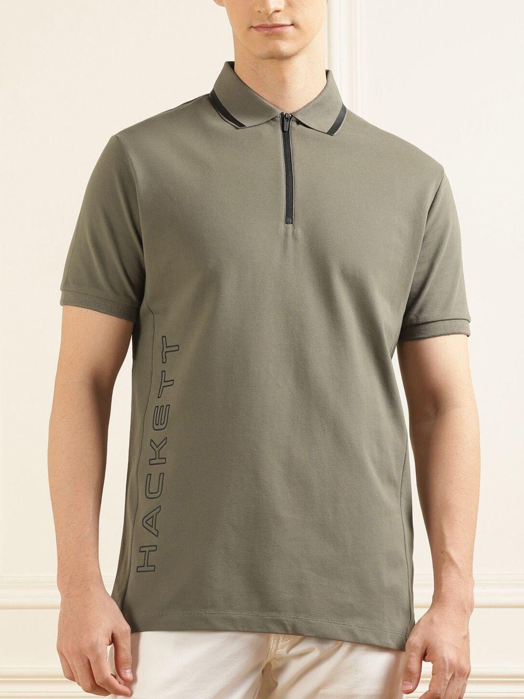 HACKETT LONDON Polo Collar Short Sleeves Cotton T-shirt