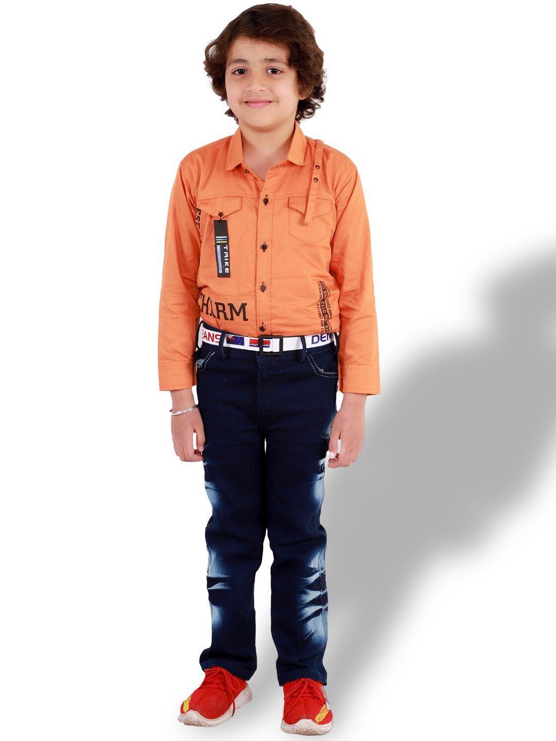 BAESD Boys Printed Shirt With Trousers