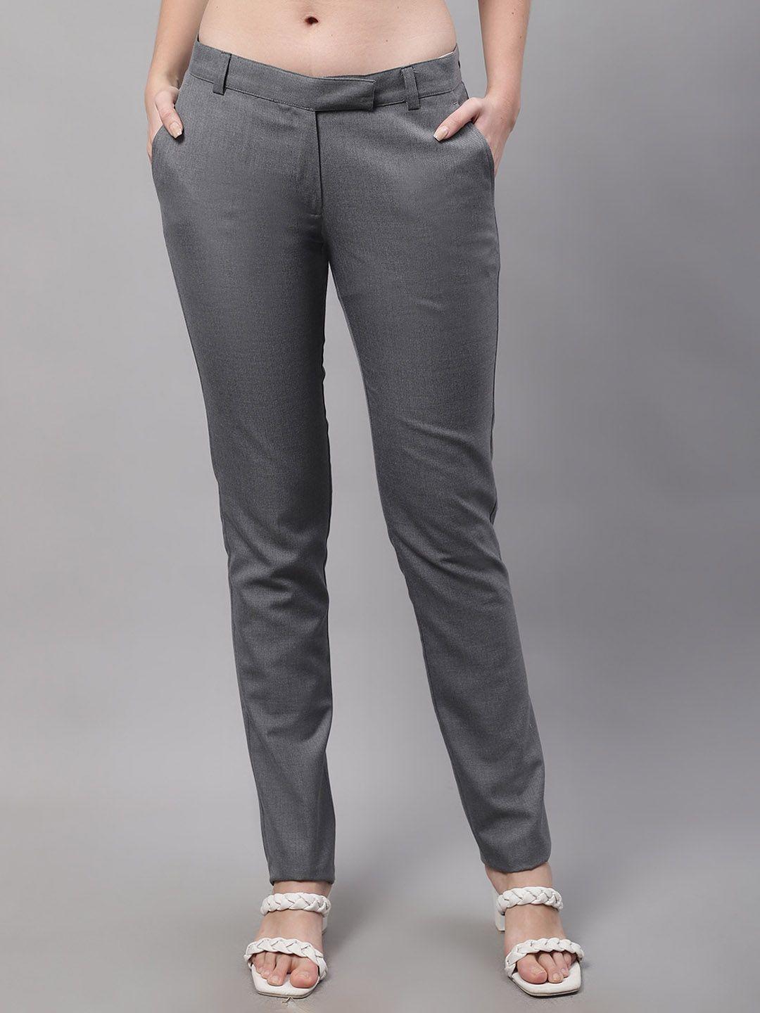 Cantabil Women Mid-Rise Formal Trousers