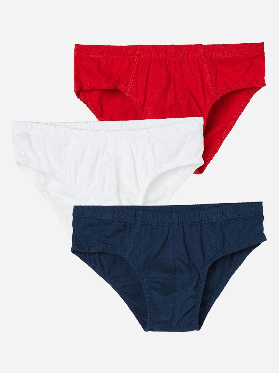 Fame Forever by Lifestyle Boys Pack Of 3 Mid-Rise Pure Cotton Basic Briefs