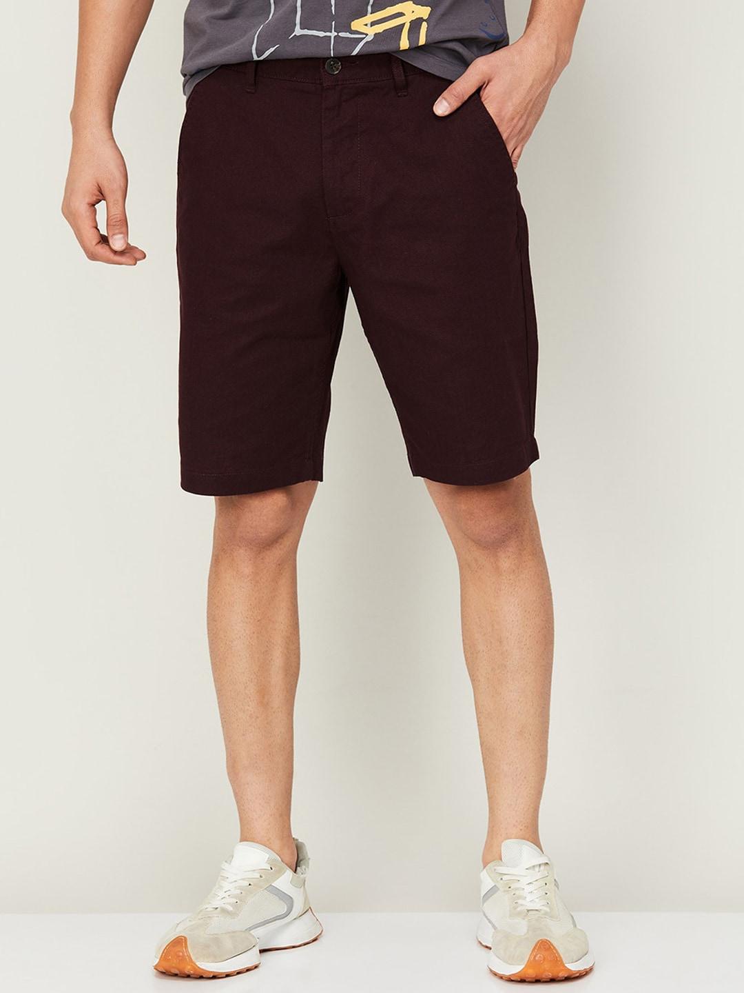Fame Forever by Lifestyle Men Mid-Rise Cotton Chino Shorts