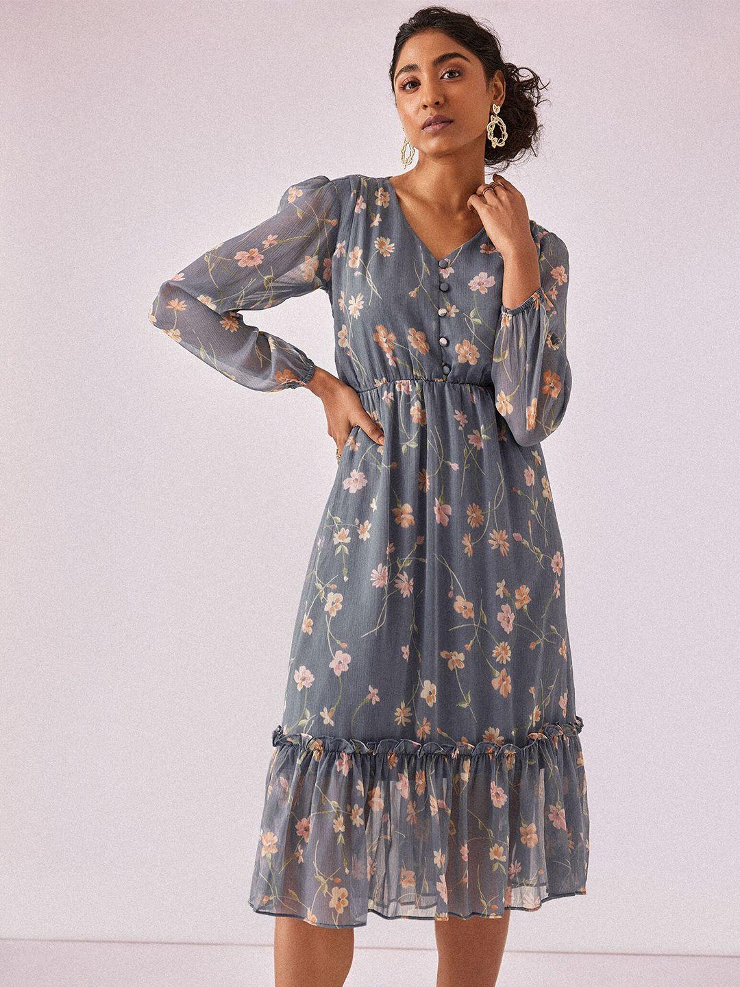 the-label-life-floral-print-fit-&-flare-dress