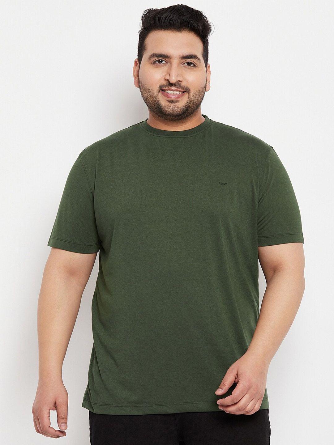 Adobe Plus Size Half Sleeve Round Neck Cotton T-shirt