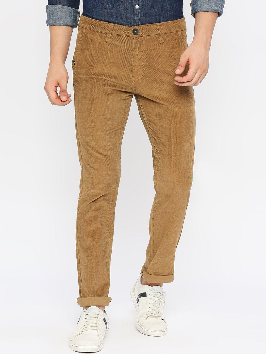 spykar-men-mid-rise-slim-fit-cotton-trousers
