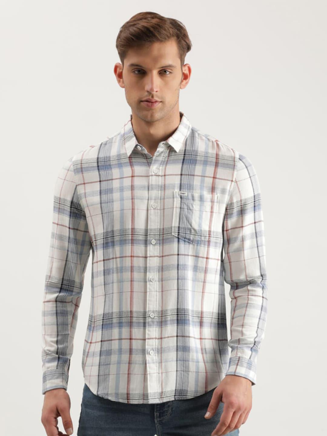 lee-slim-fit-tartan-checks-pure-casual-shirt