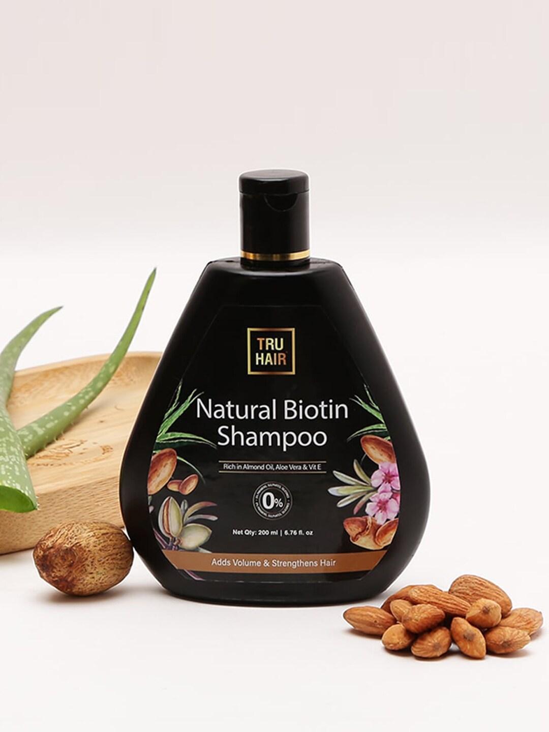 TRU HAIR Biotin Shampoo for Hair Growth with Aloe Vera & Vitamin E - 200ml