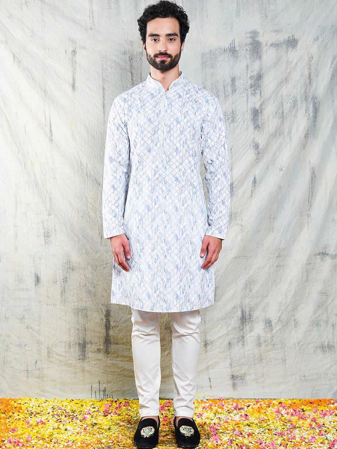 Be Desi Ethnic Motifs Embroidered Cotton Kurta
