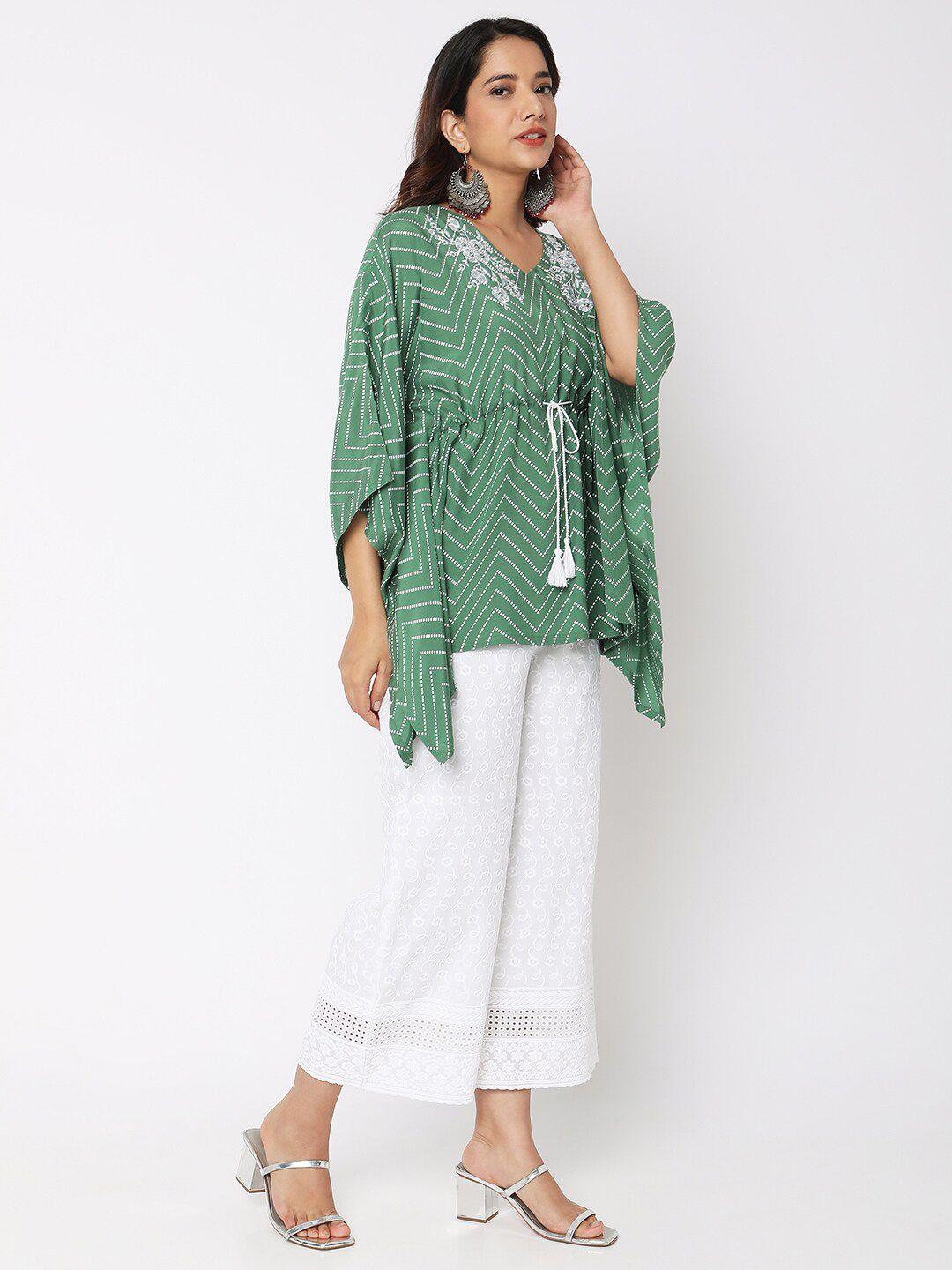 ethnicity-floral-printed-kimono-sleeve-kaftan-longline-top