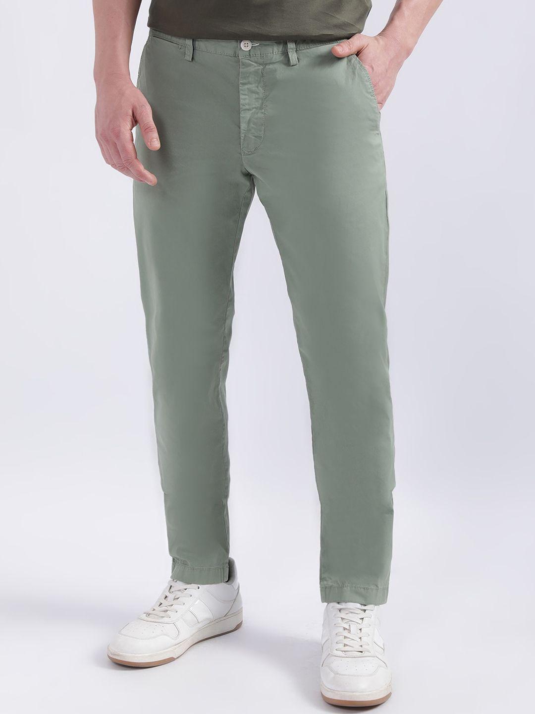 gant-men-green-slim-fit-trousers