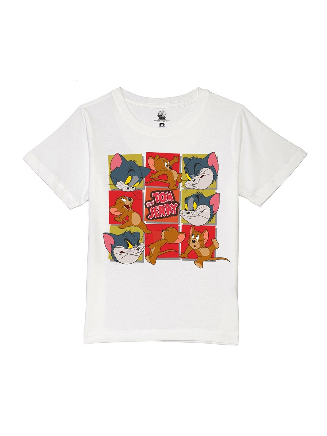 Wear Your Mind Boys White Printed Applique T-shirt
