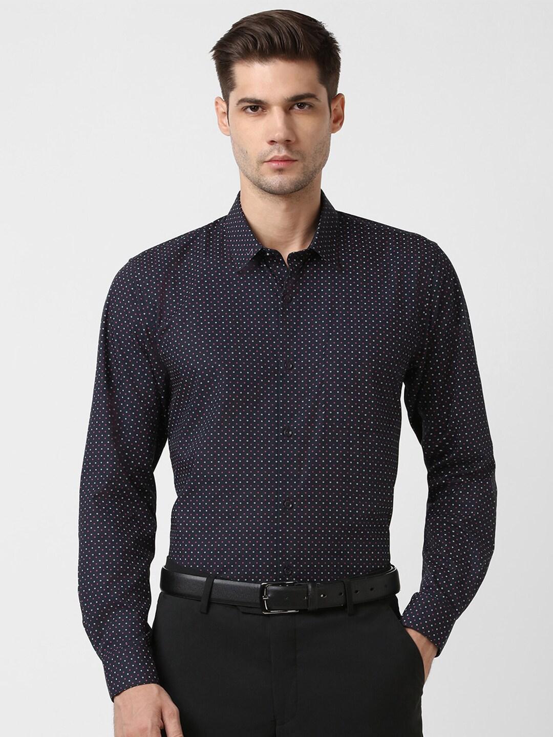 Peter England Micro Ditsy Printed Pure Cotton Formal Shirt