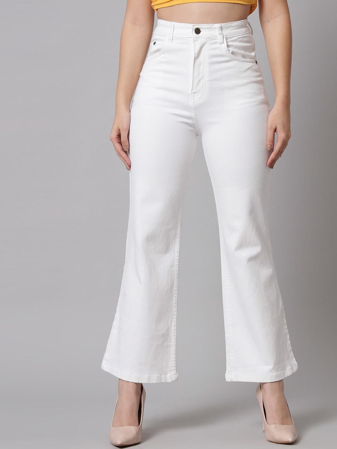 BAESD Women Wide Leg High -Rise Cotton Jeans
