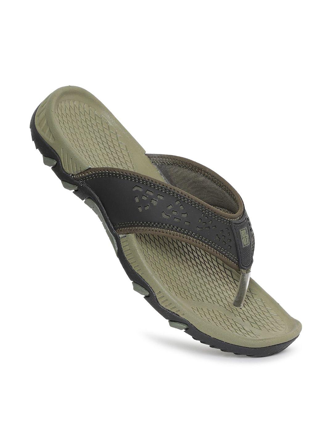 paragon-men-grey-&-olive-green-rubber-thong-flip-flops