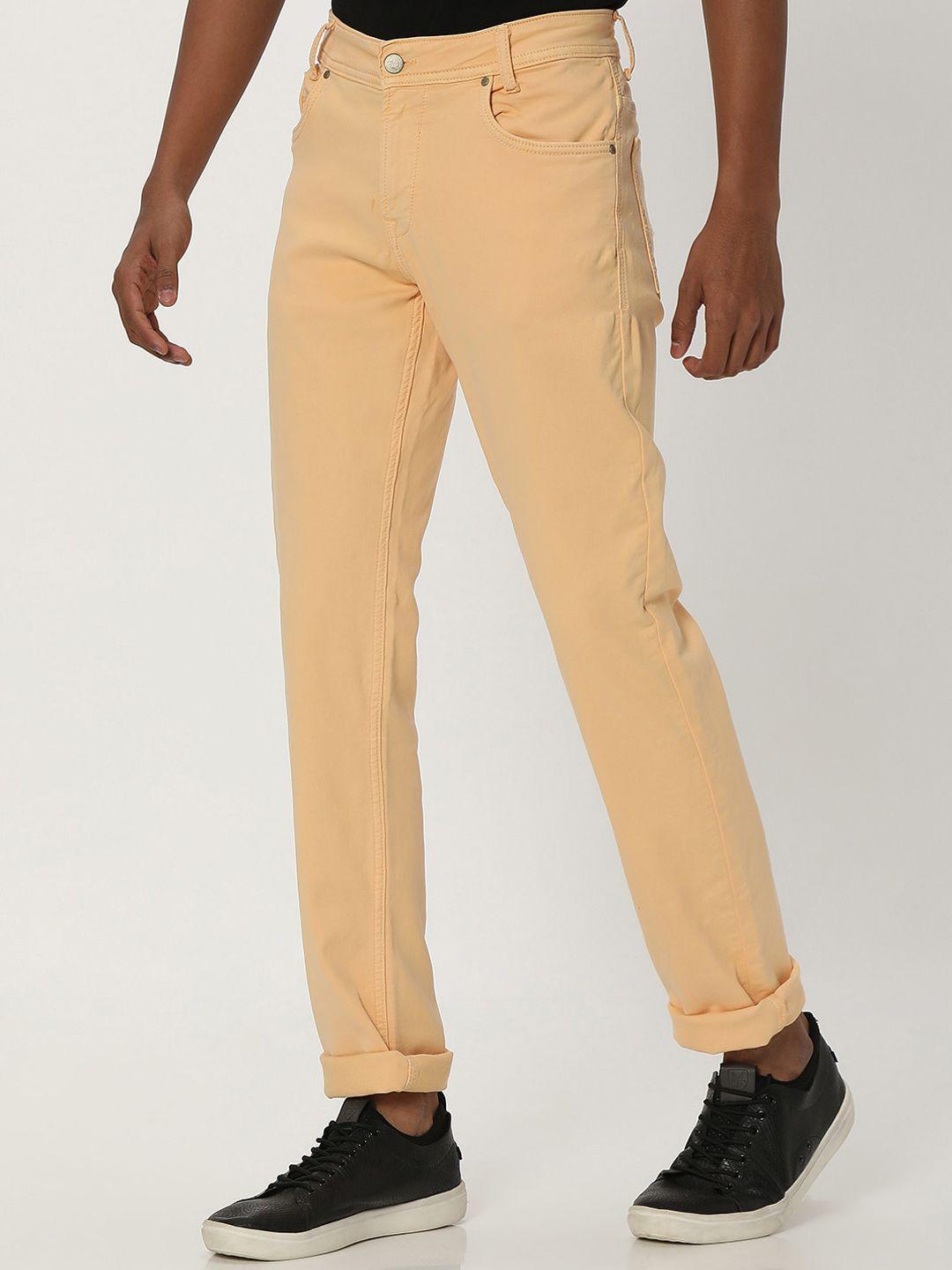 mufti-men-yellow-slim-fit-reversible-trousers