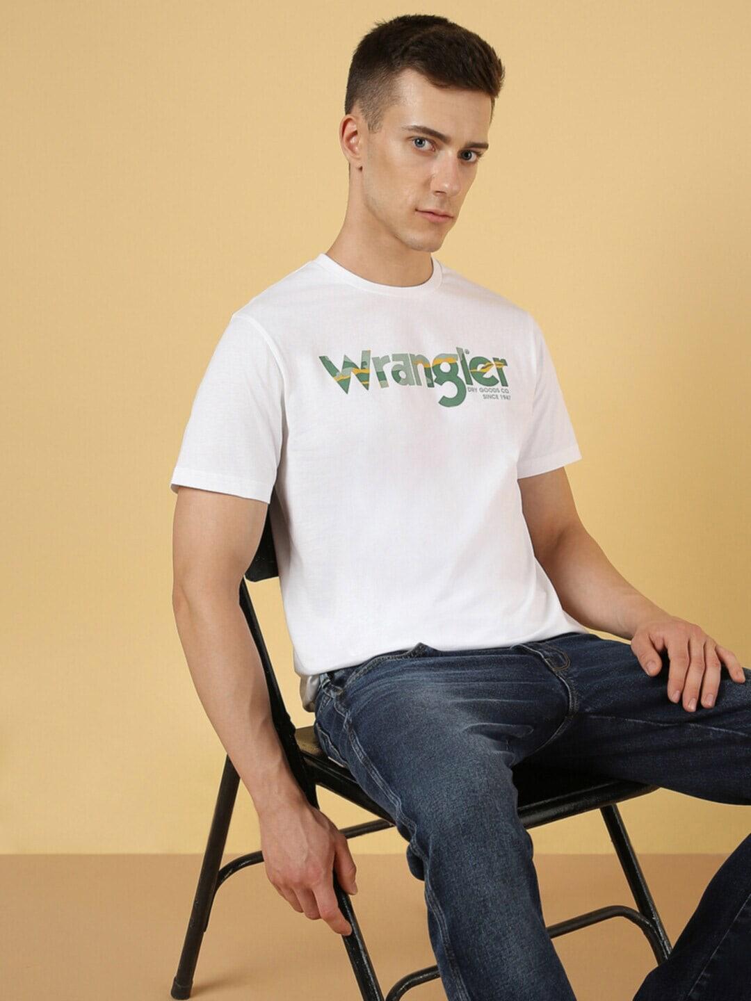 Wrangler Typography Printed Cotton T-shirt