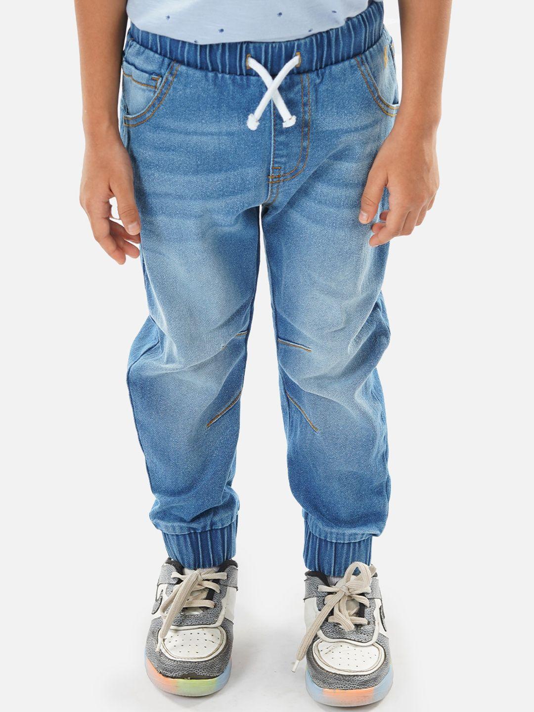 Zalio Boys Jogger Fit Heavy Fade Stretchable Jeans