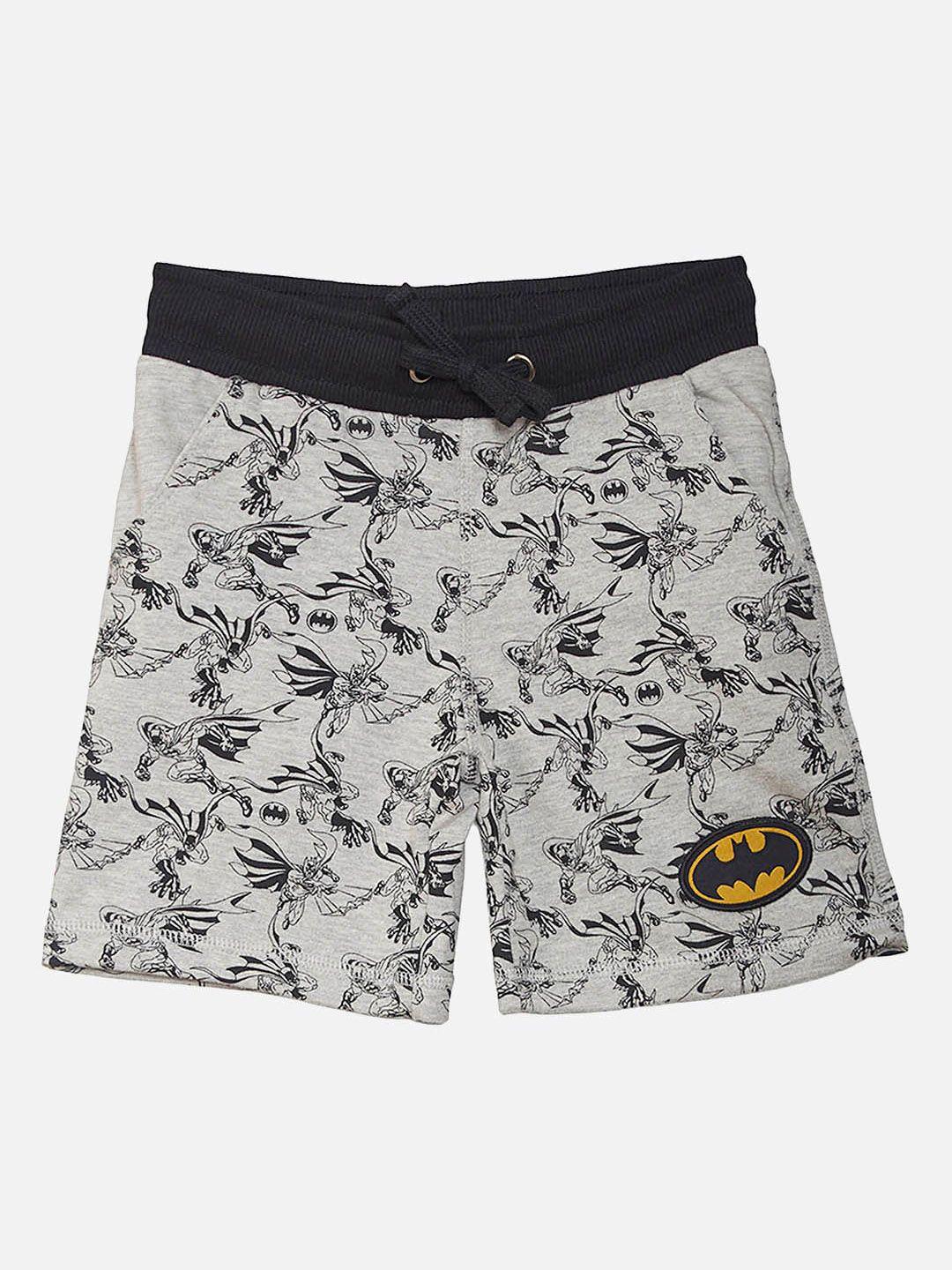 Kids Ville Boys Batman Printed Cotton Shorts