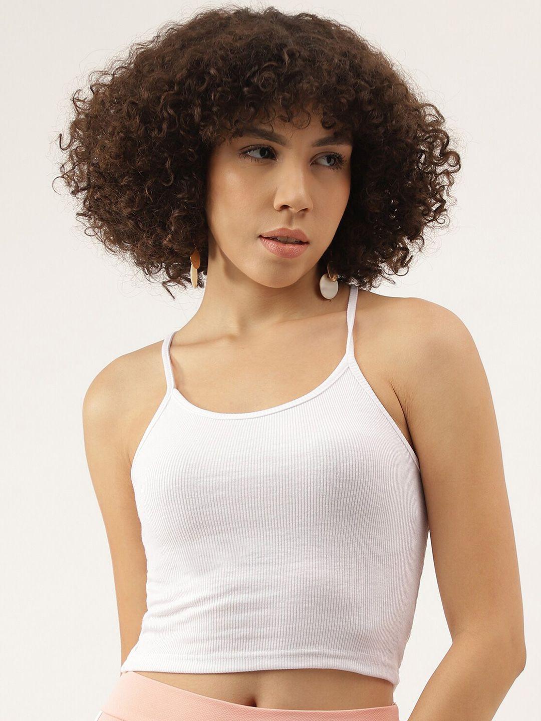 AAHWAN White Cotton Crop Top