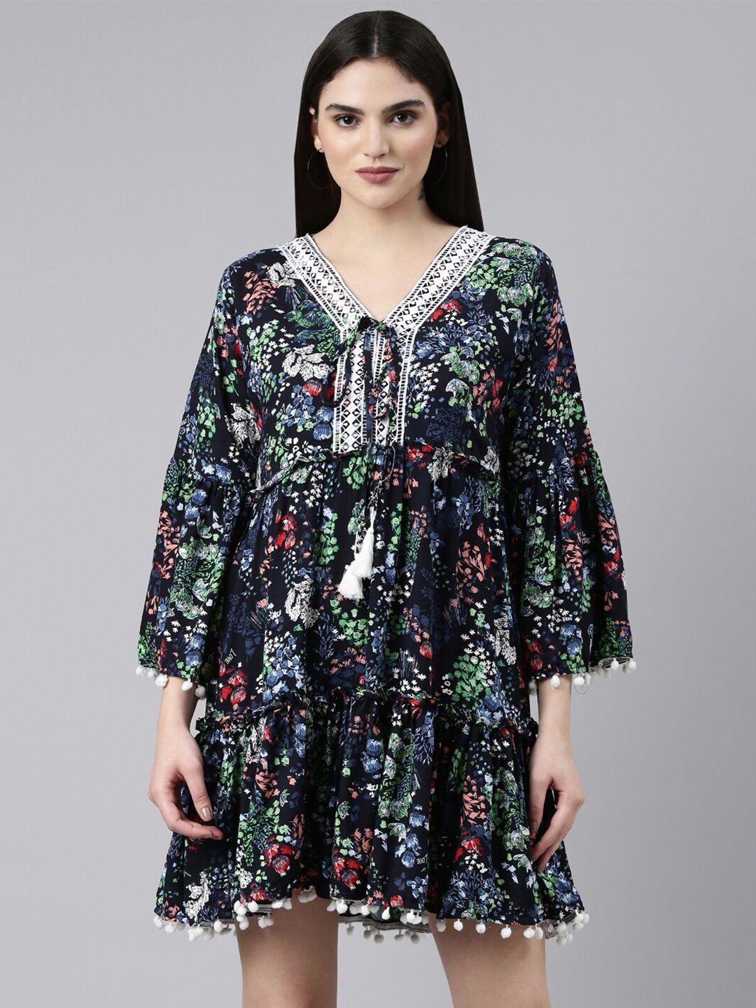 showoff-floral-printed-a-line-mini-dress