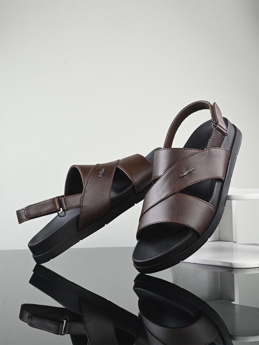 San Frissco Men Brown Comfort Sandals