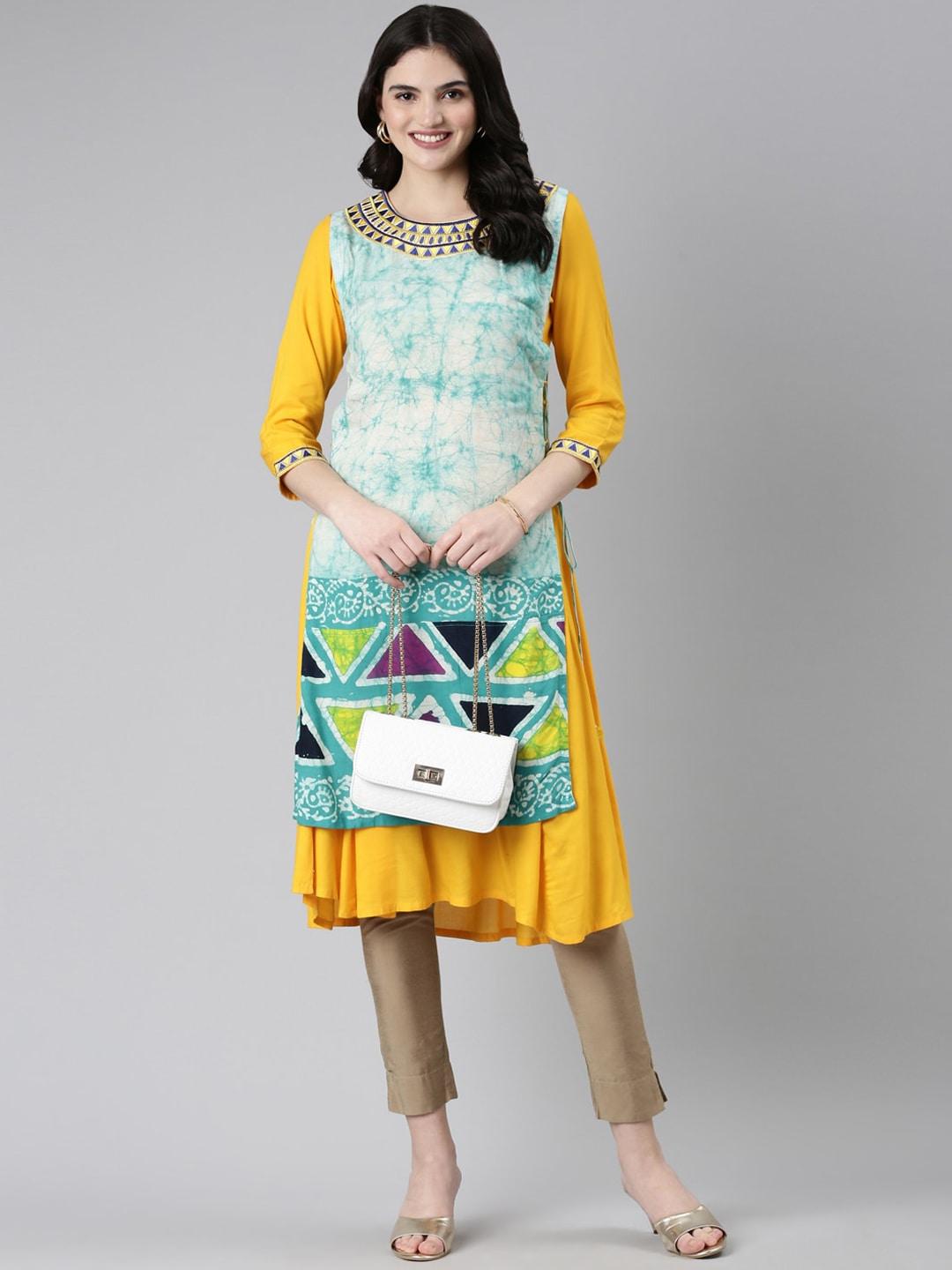 souchii-women-cream-coloured-geometric-embroidered-keyhole-neck-sequinned-indie-prints-liva-anarkali-kurta