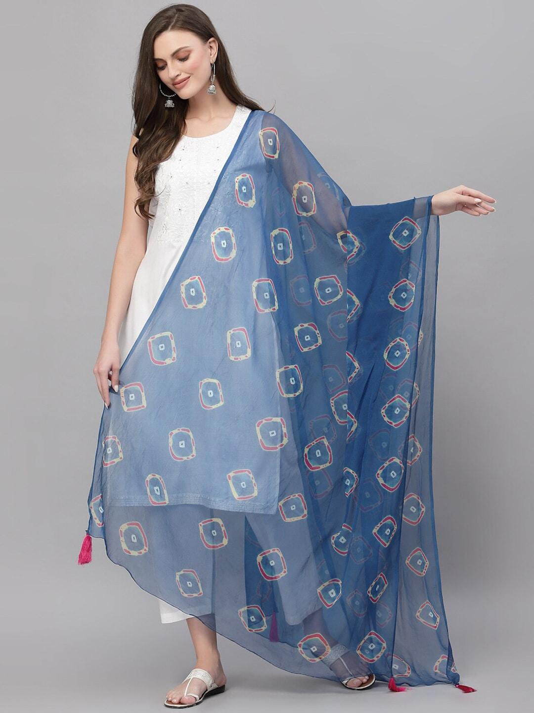 ragavi-blue-&-white-printed-bandhani-dupatta