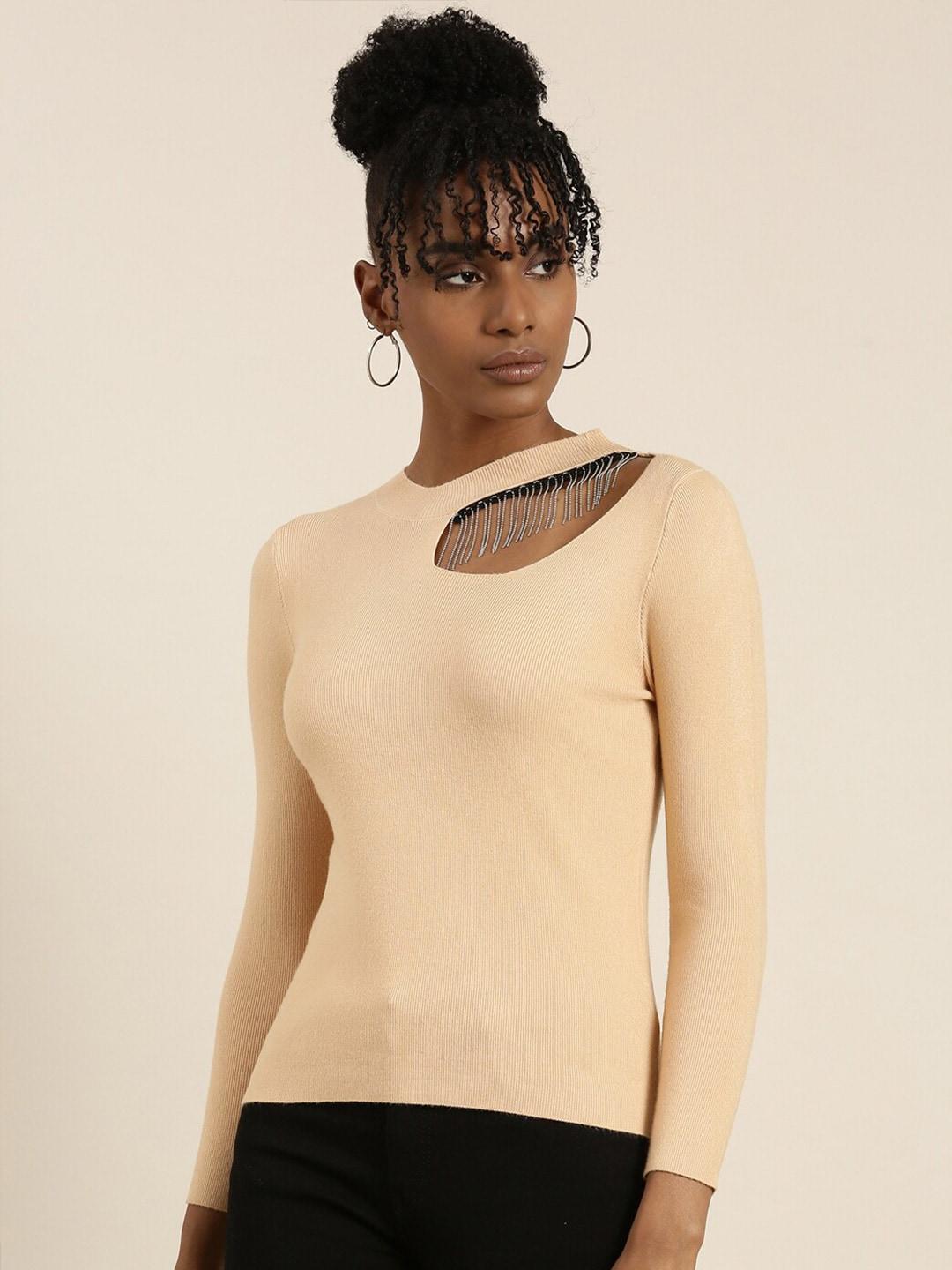 showoff-round-neck-cut-outs--top