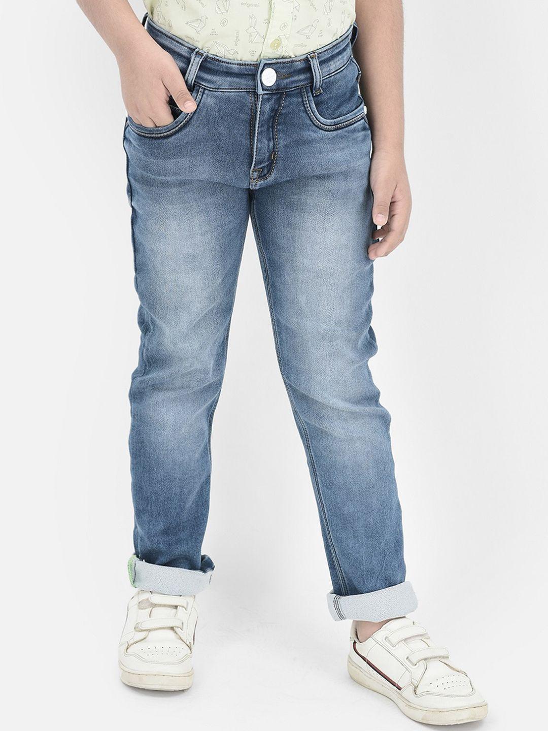 crimsoune-club-boys-blue-slim-fit-slash-knee-heavy-fade-stretchable-jeans