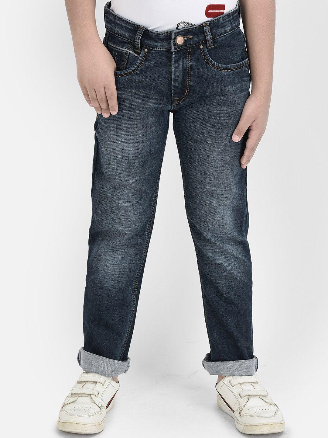 crimsoune-club-boys-blue-slim-fit-low-distress-heavy-fade-stretchable-jeans