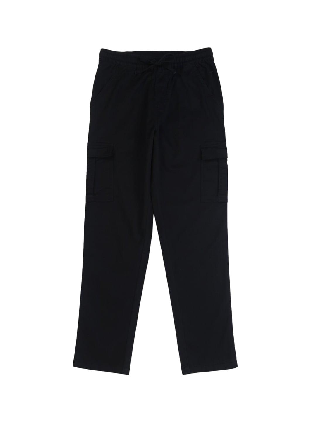 Palm Tree Boys Mid-Rise Cotton Cargos Trousers