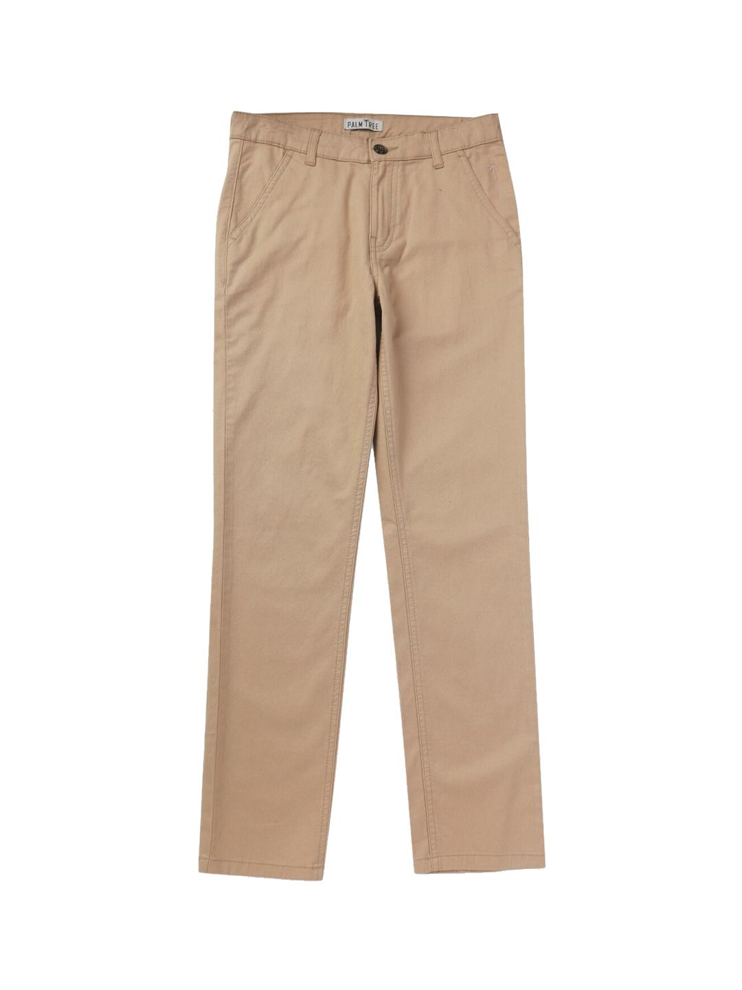 Palm Tree Boys Mid Rise Cotton Chinos Trousers