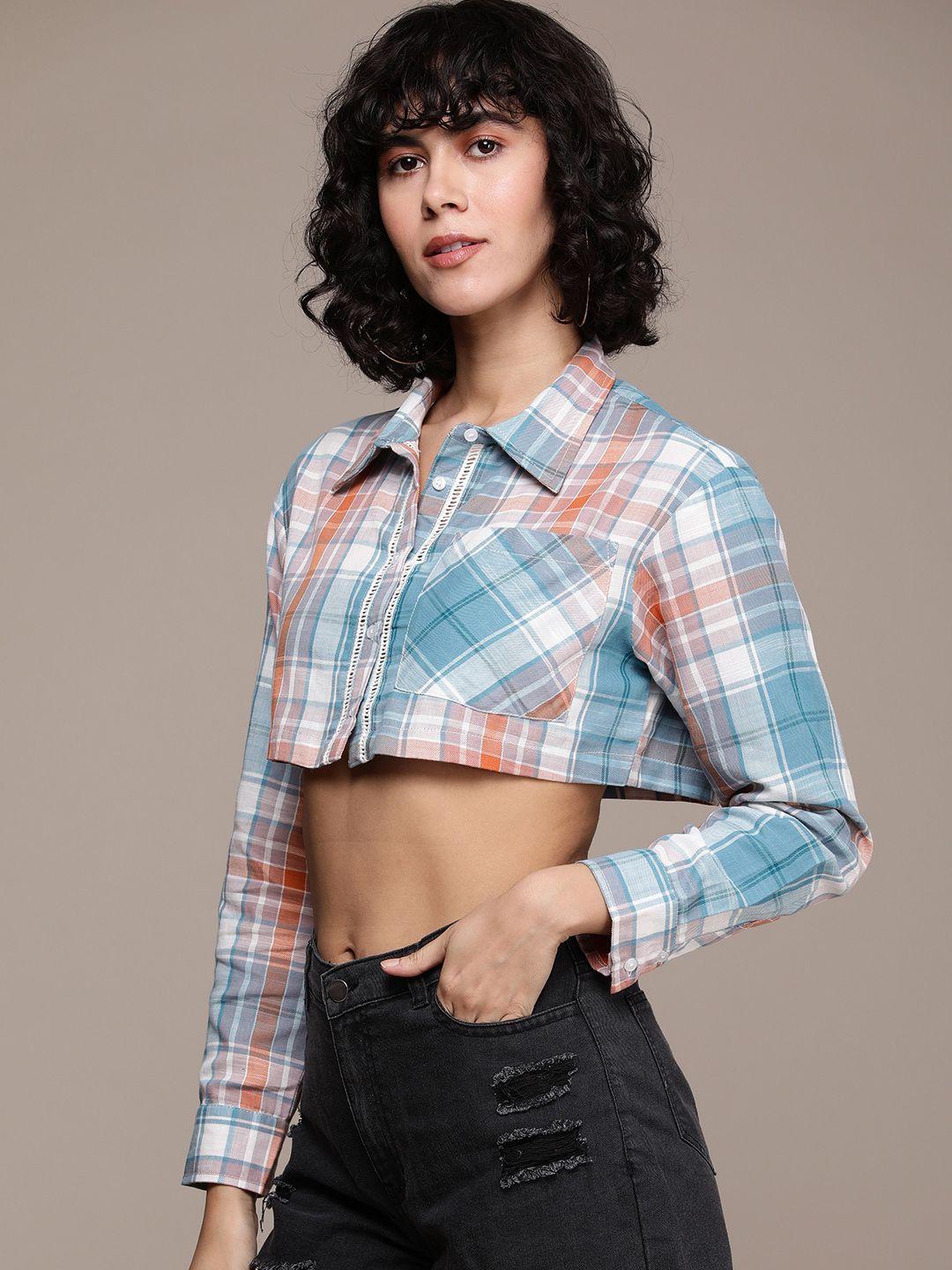 The Roadster Lifestyle Co. Pure Cotton Checked Casual Shirt