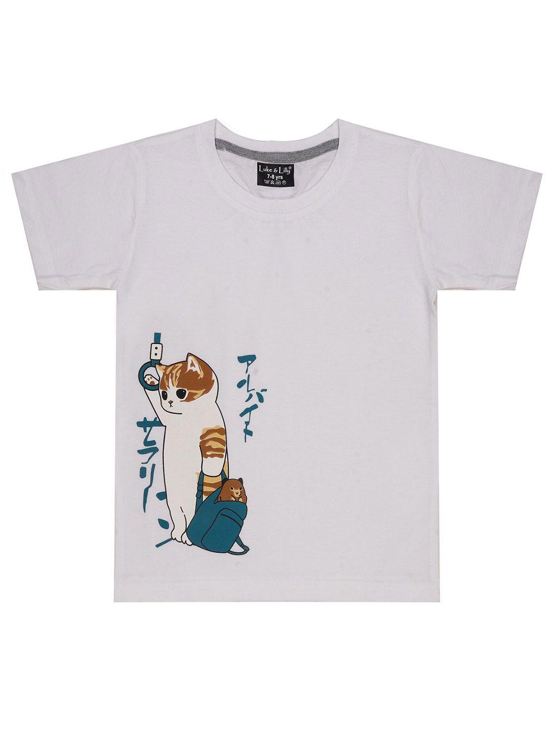Luke & Lilly Boys Graphic Printed Pure Cotton T-Shirt