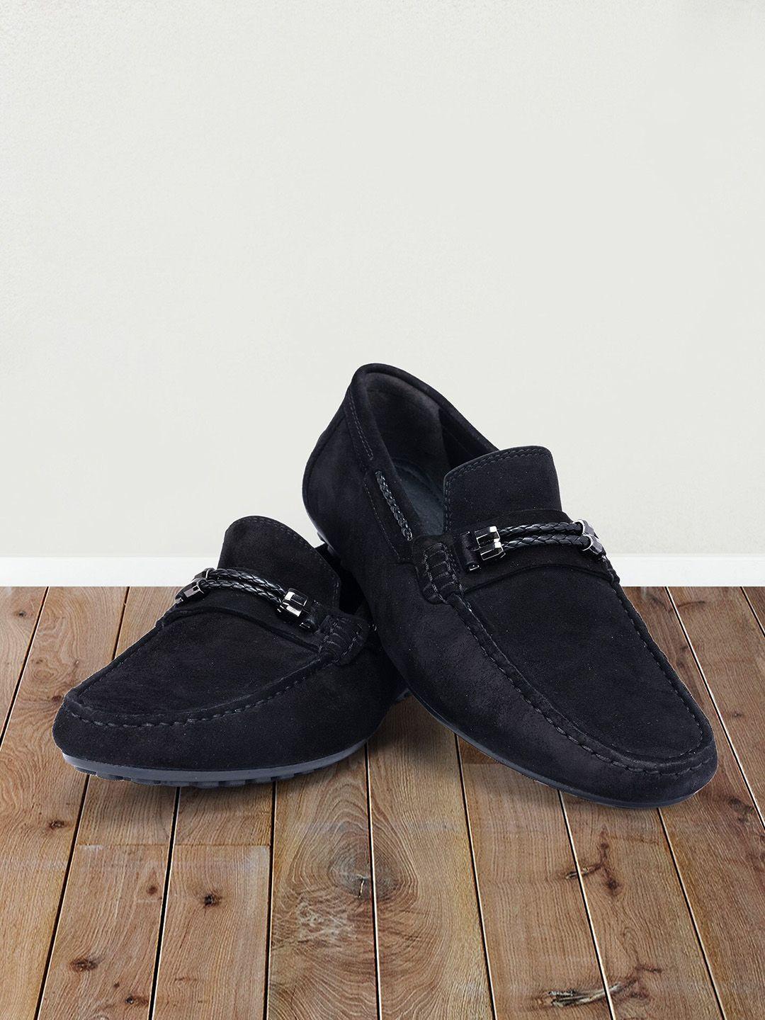 ROSSO BRUNELLO Men Leather Formal Horsebit Loafers