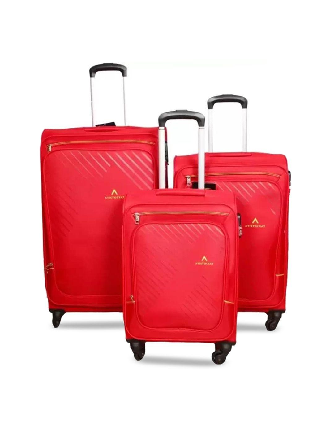 Aristocrat Set Of 3 Hard-Sided Trolley Suitcases