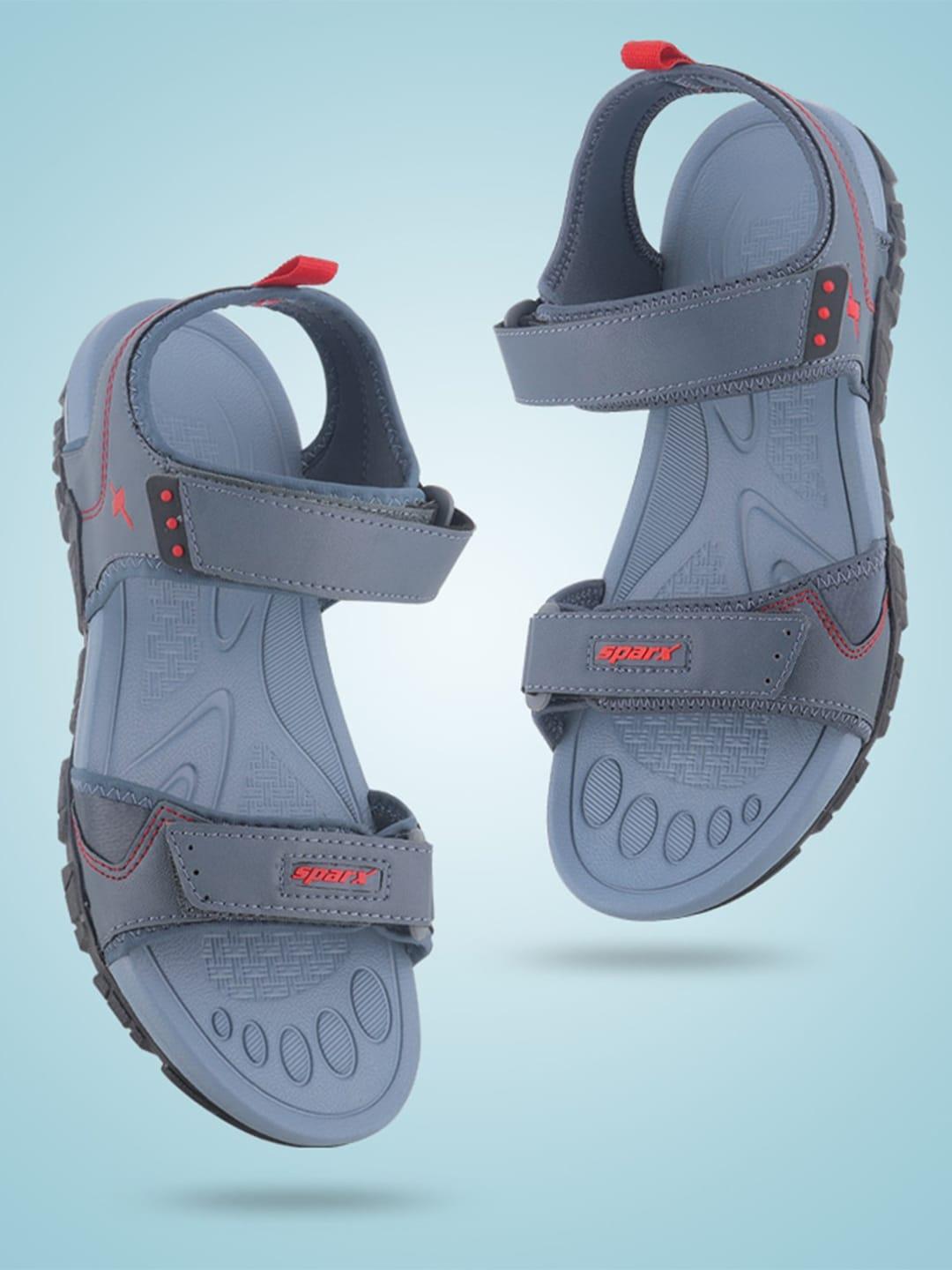 Sparx Men Brand Logo Embossed Sports Sandals With Velcro Closure