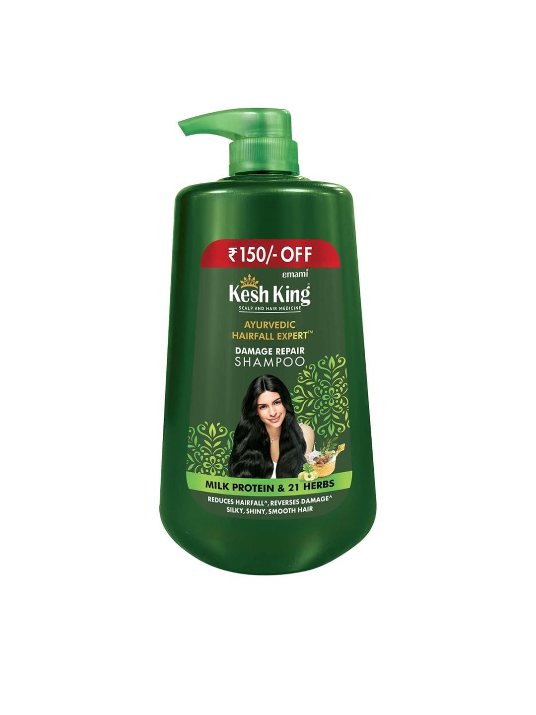 Kesh King Medicine Ayurvedic Hairfall Expert Damage Repair Shampoo with Milk Protein - 1 L