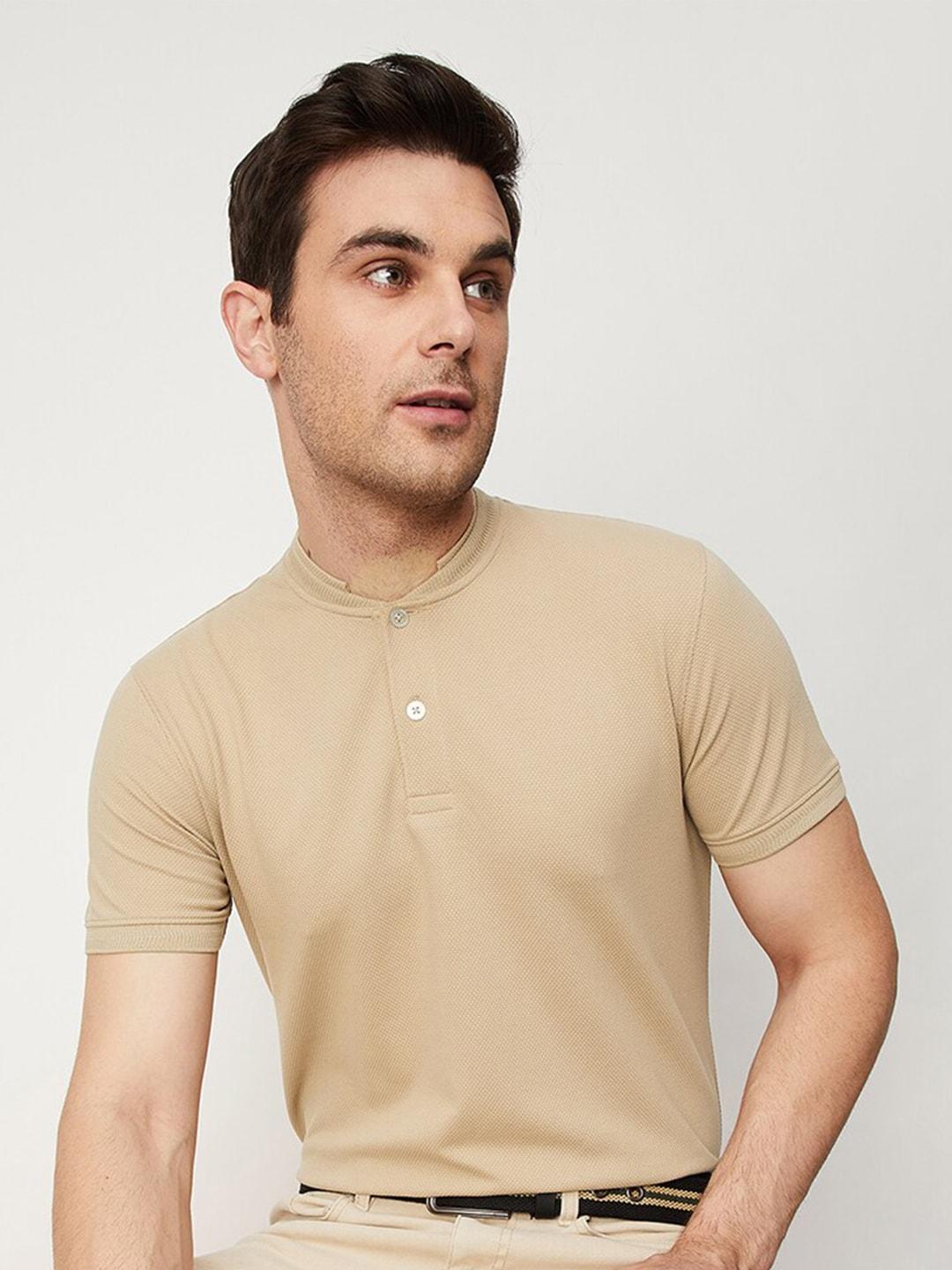max Stand Collar Casual T-shirt