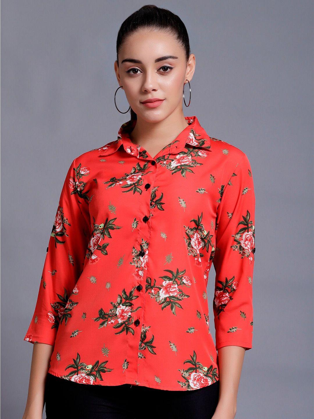 BAESD Custom Floral Opaque Printed Casual Shirt