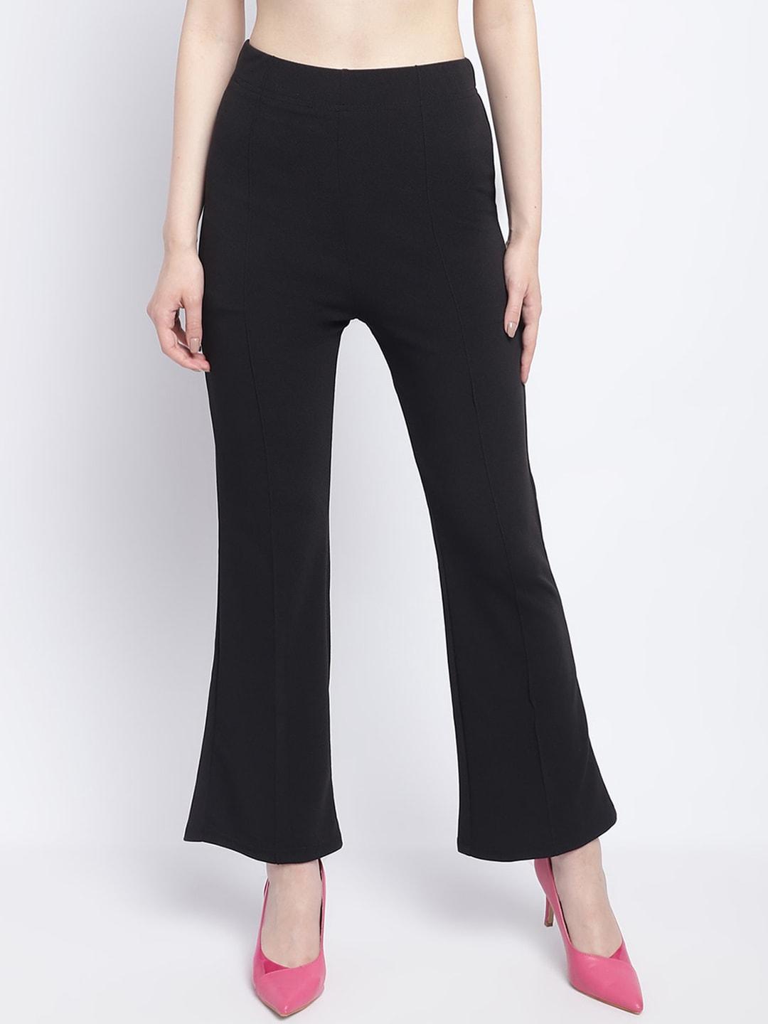 Wuxi Women Relaxed Straight Leg Straight Fit Bootcut Trousers