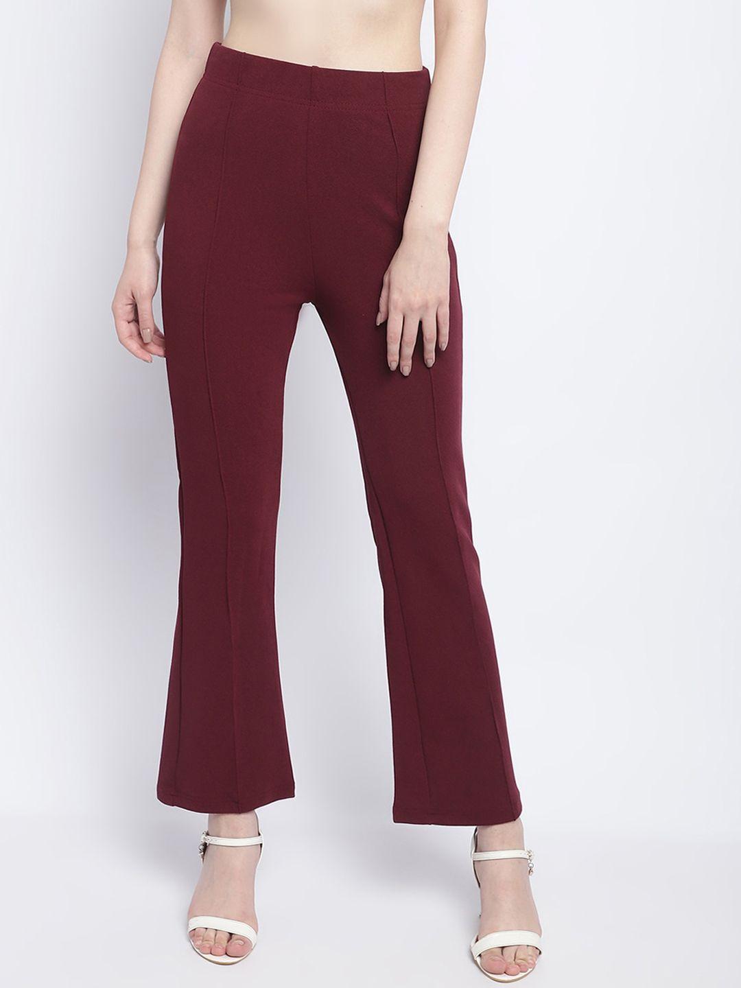 wuxi-women-mid-rise-relaxed-straight-leg-straight-fit-bootcut-trousers