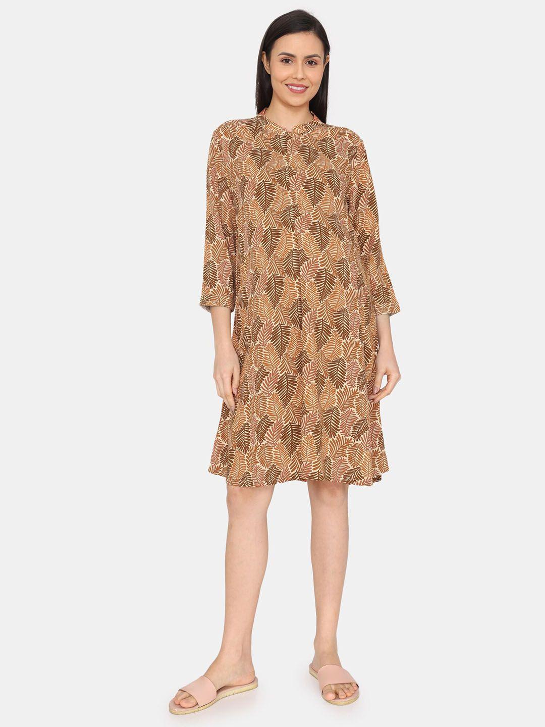 Coucou by Zivame Printed Maternity Nightdress