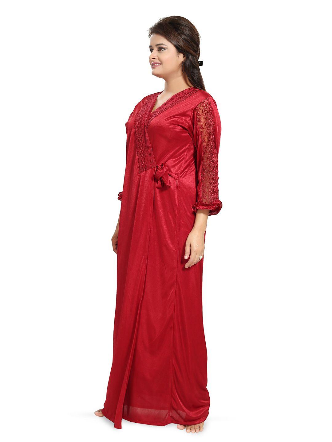 Noty Pack Of 2 Satin Maxi Nightdress With Robe