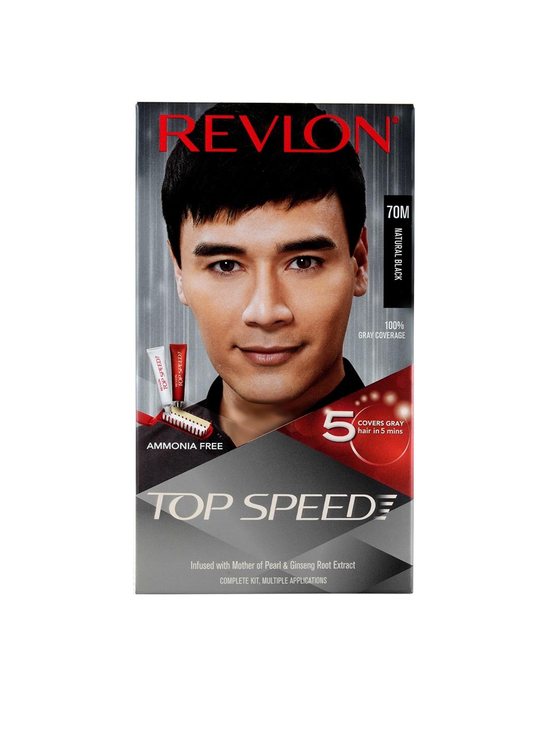 Revlon Top Speed Hair Color - Men - Natural Black 70M