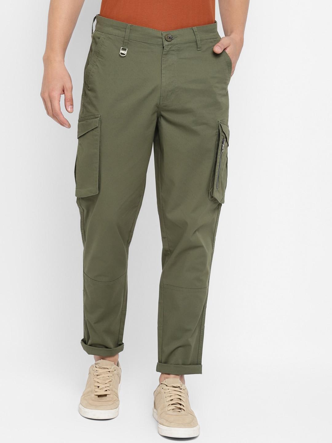 Red Chief Men Cotton Cargos Trousers