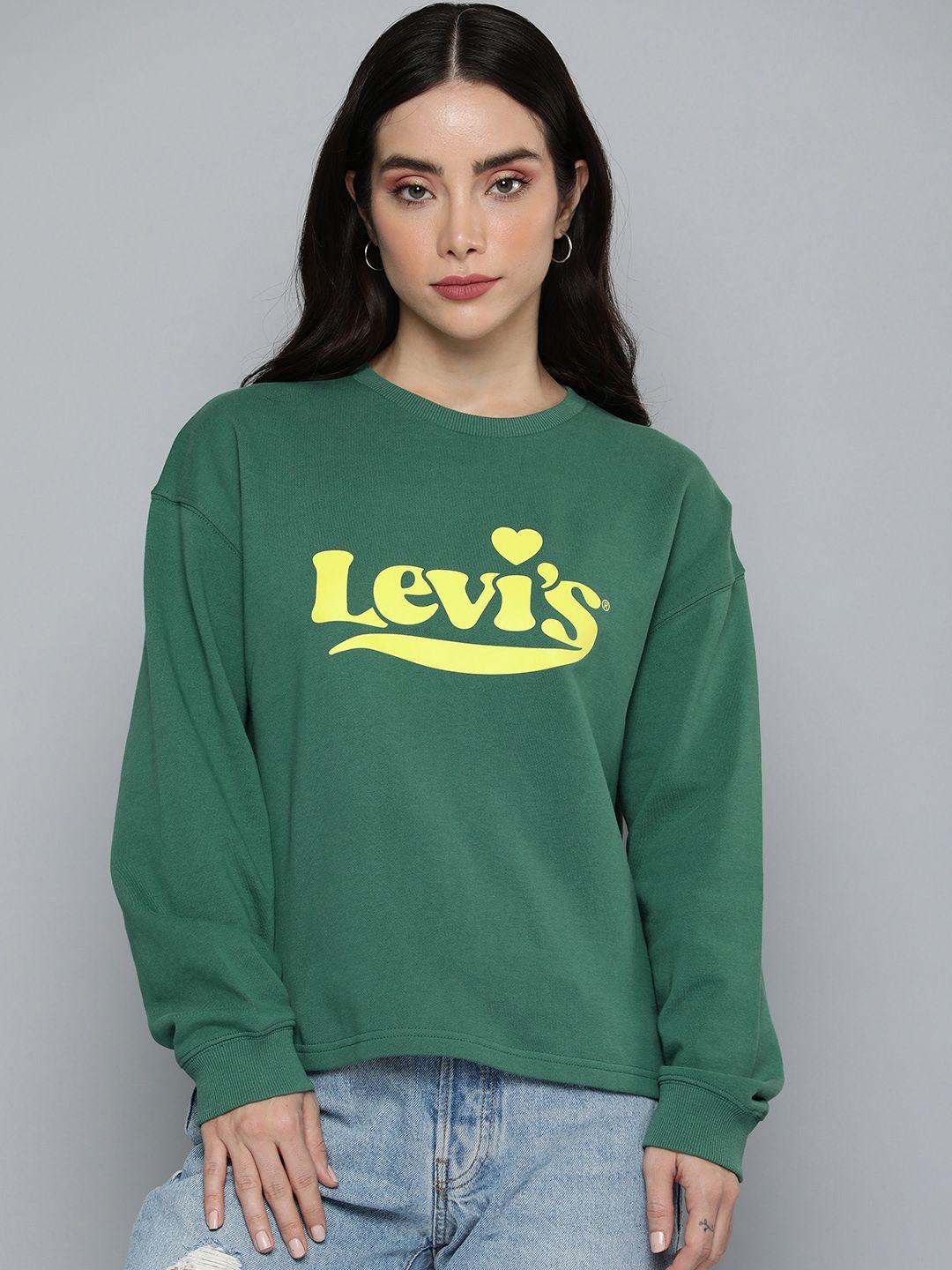 Levis Round Neck Pure Cotton Brand Logo Printed Sweatshirt