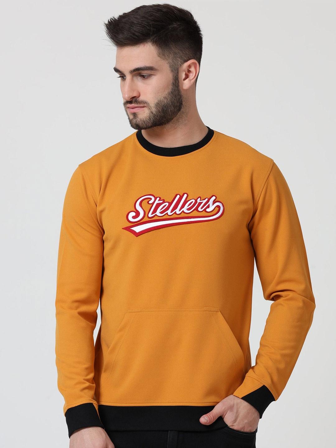 STELLERS Typography Print Full Sleeve Crew Neck Sweatshirt