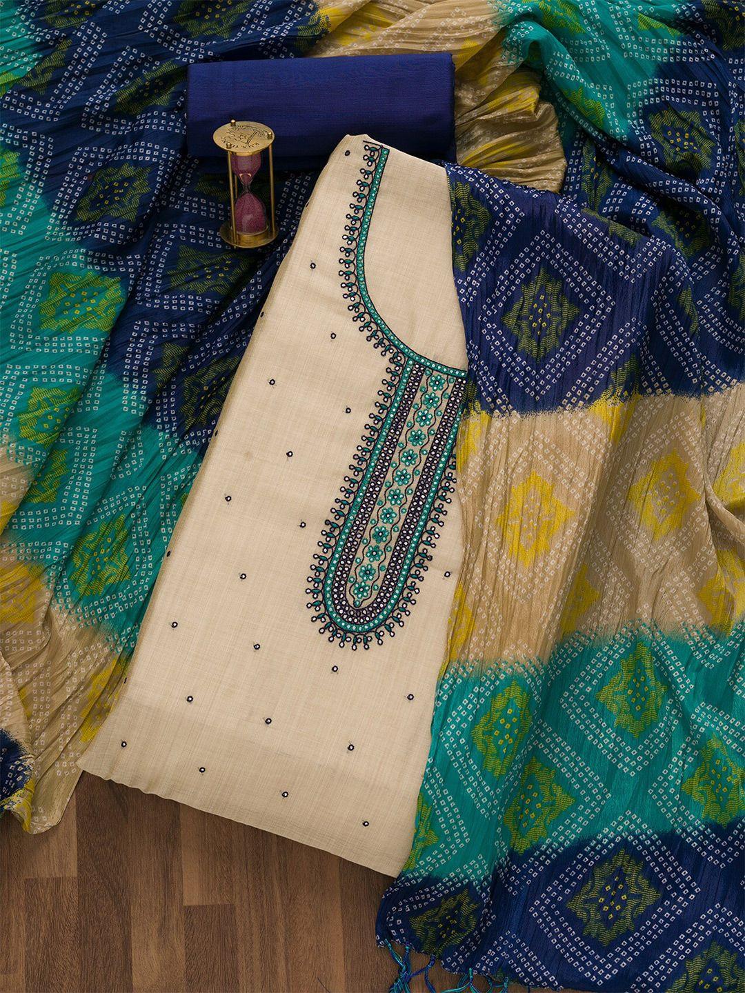 koskii-embroidered-mirror-work-art-silk-semi-stitched-dress-material